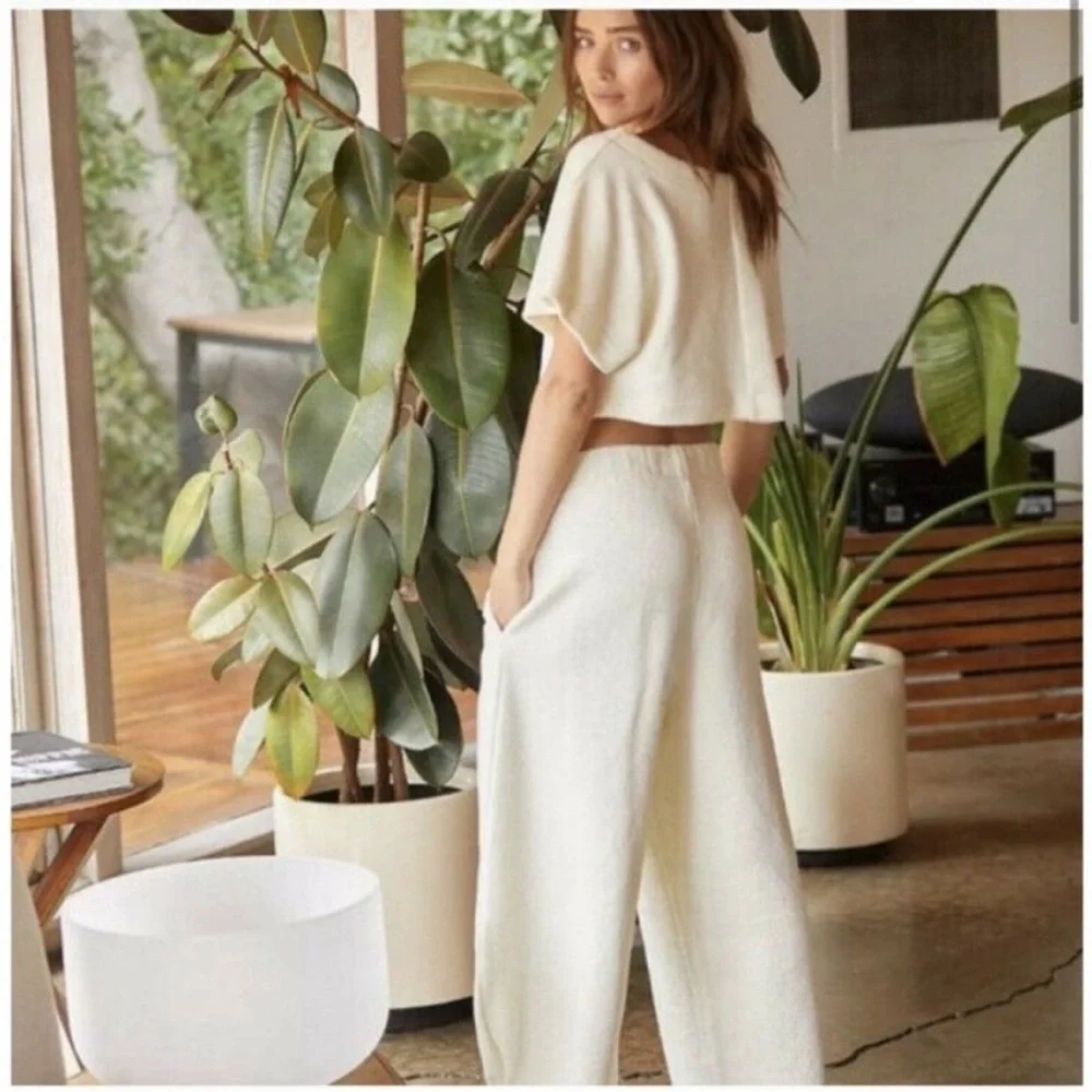 NWT Set  Free People x Revolve Changing Tides crop top and pants 2 piece set